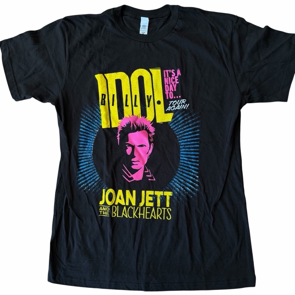 Billy Idol & Joan Jett Tour Tee NEW